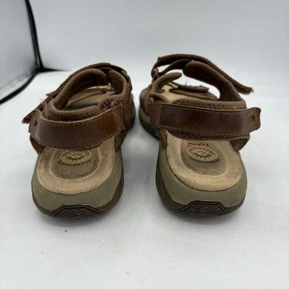 Earth Spirit Shoes Womens Size 10 Gelron 2000 Dewey Brown Leather Sandals - Picture 6 of 10
